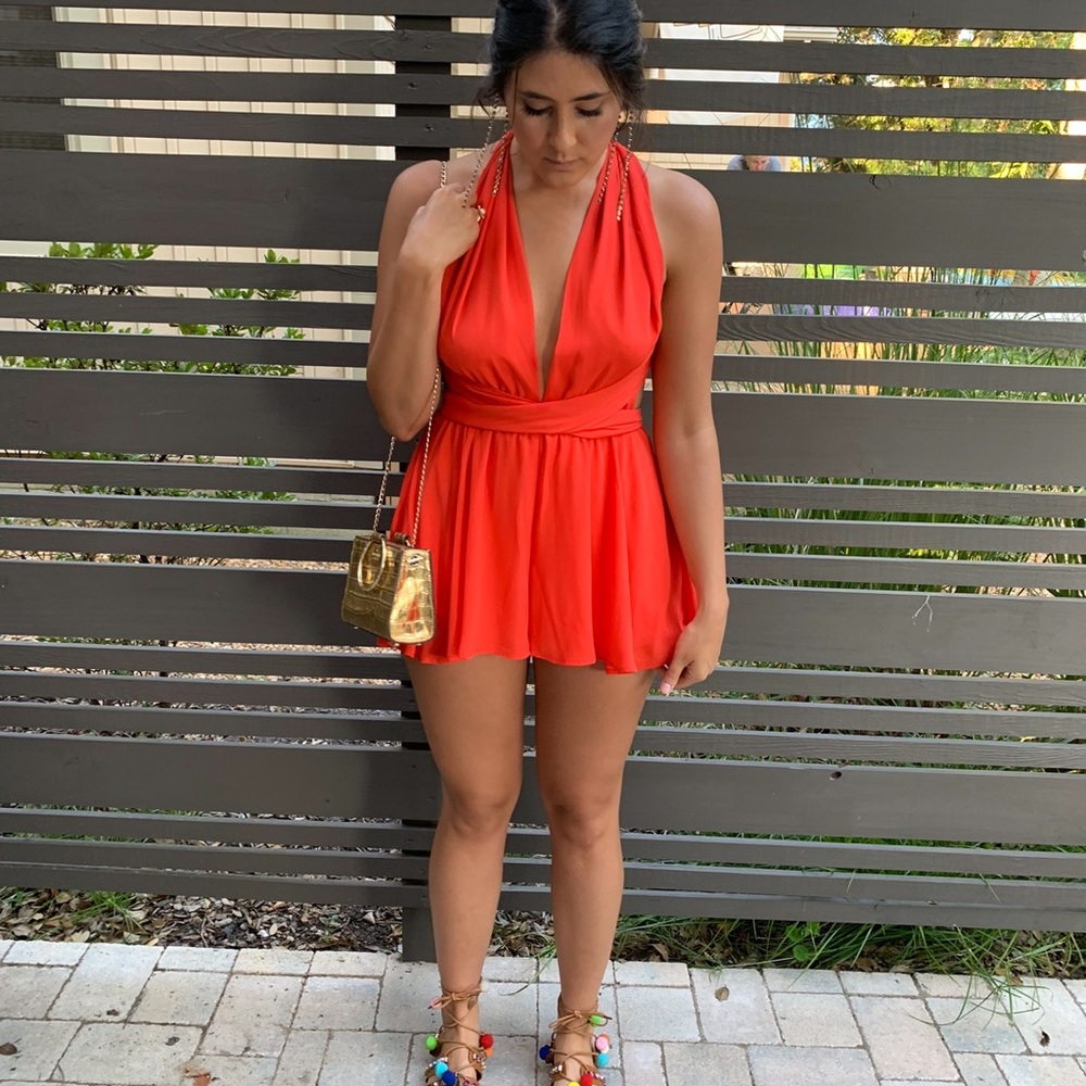 Red romper
